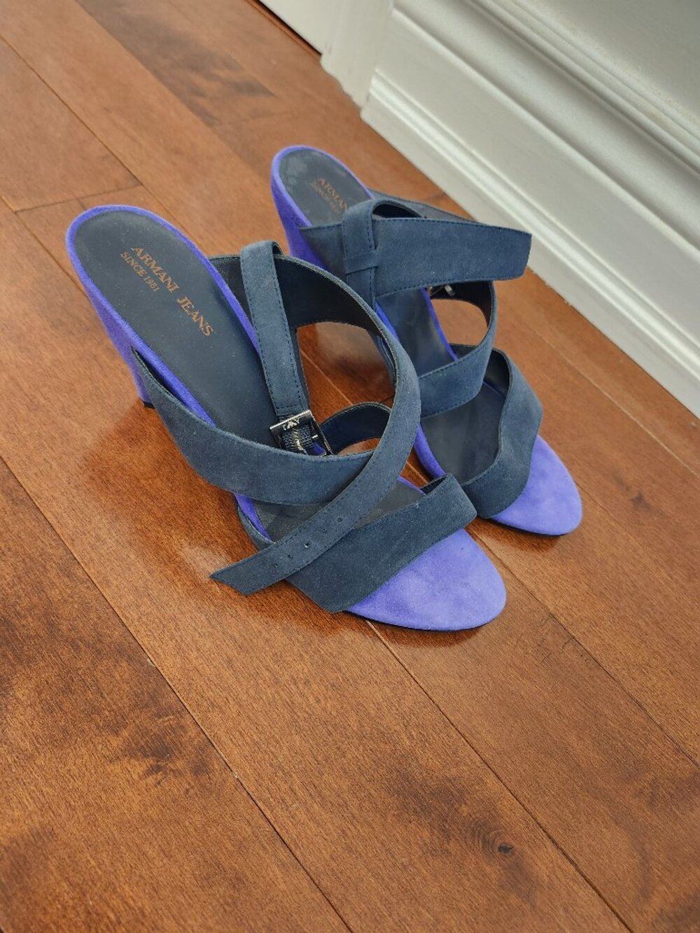 Armani Jeans women's suede sandals in size 39